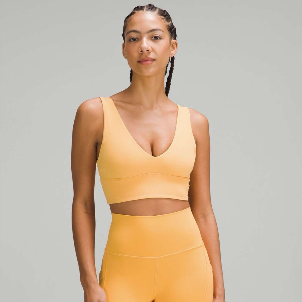 Lululemon Align V-Neck Bra Light Support A/B Cup in Mango Dream